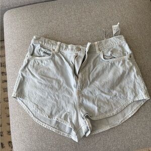 Zara Light Blue Denim Women's Shorts